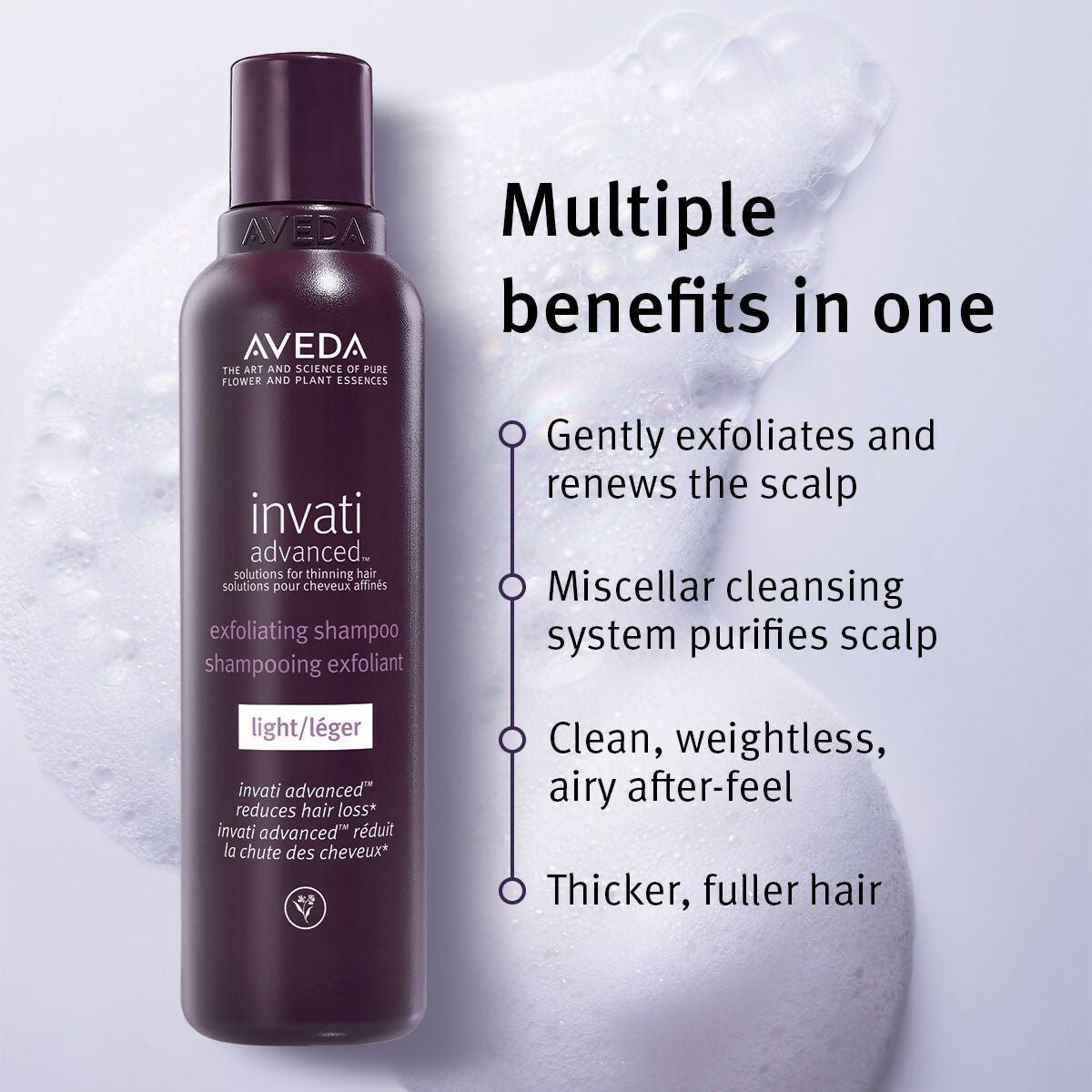 Aveda Invati Hairfall Control Light Exfoliating & Thickening Shampoo - Distacart