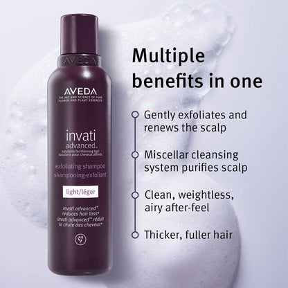 Aveda Invati Hairfall Control Light Exfoliating & Thickening Shampoo - Distacart