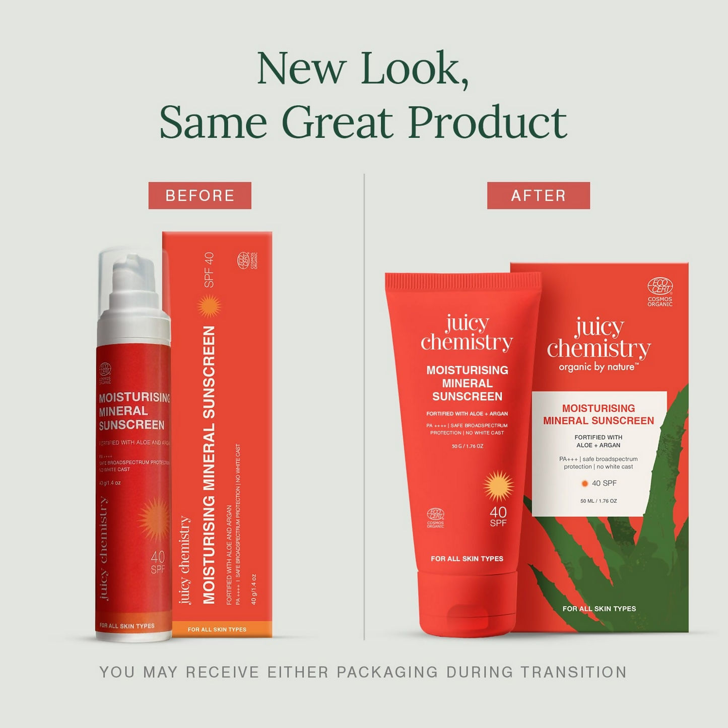 Juicy Chemistry Moisturising Mineral Sunscreen SPF 40 PA++++ - Distacart