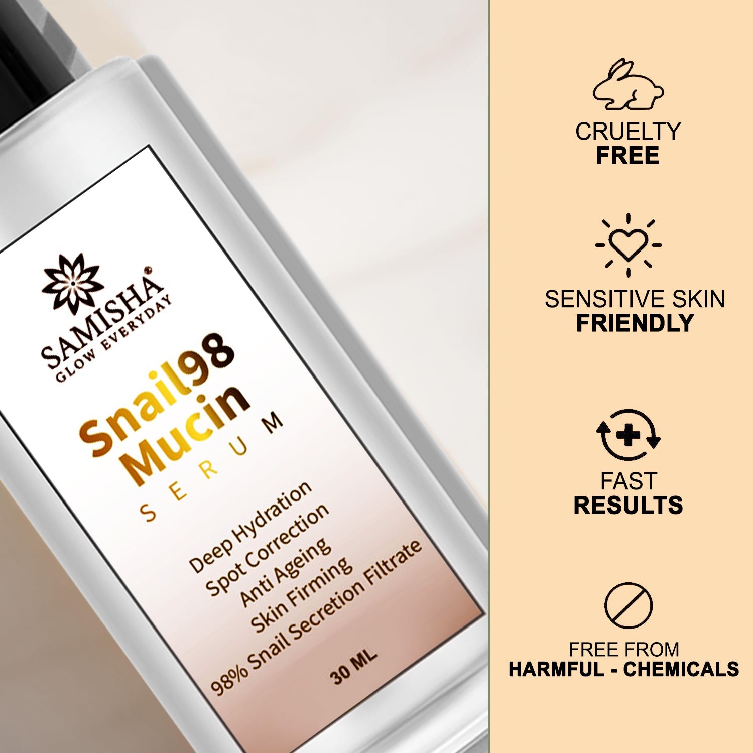 Samisha Snail Mucin Serum - Distacart