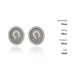 Thumbnail for New Stylish Oxidized Gold-Polished Gold Studs Earrings for Womens by House of Ree - Distacart