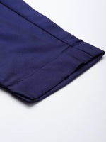 Thumbnail for Ahalyaa Unstitched Navy Blue Dress Material - Distacart