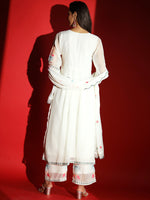 Thumbnail for Kalini Floral Embroidered Kurta With Palazzos & Dupatta - Distacart