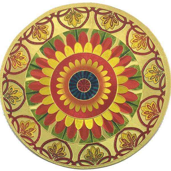 Stickerbazaar Micro Golden Embossing Rangoli Stickers - Distacart