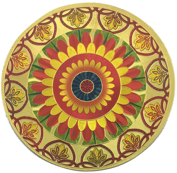 Stickerbazaar Micro Golden Embossing Rangoli Stickers - Distacart
