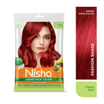 Thumbnail for Nisha Creme Hair Color for Women - Flame Red - Distacart