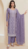 Anaita Purple Chinon Embroidered Thread Work Stitched Salwar Suit - Distacart