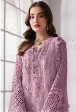 Thumbnail for Anaita Purple Fox Georgette Suit With Khatli & Sequence Work - Distacart