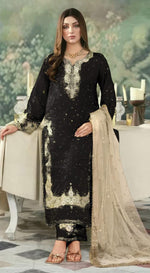 Thumbnail for Anaita Black Jimmy Choo Suit With Embroidery & Sequence Work - Distacart