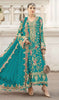 Anaita Turquoise Silk Suit With Embroidery & Sequence Work - Distacart