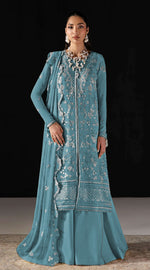 Thumbnail for Anaita D Blue Chiffon Suit With Embroidery Work - Dista