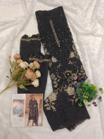 Thumbnail for Anaita Black Silk Suit With Embroidery & Sequence Work - Dista