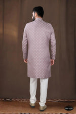 Thumbnail for Joban Fashion Men's Pink Woven Jacquard Kurta with Pyjama - Distacart