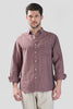 Xkind Brown Crush Wrinkled Look Regular Fit Shirt - Distacart