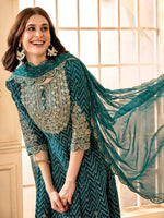 Thumbnail for Anouk Embroidered Empire Thread Work Kurta With Trousers & Dupatta