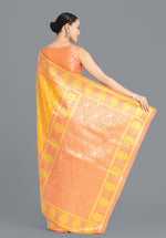 Thumbnail for Monjolika Fashion Yellow Color Weaving Banarasi Silktraditional Saree - Distacart