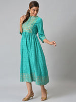 Thumbnail for AURELIA Printed Ethnic Motifs Dress