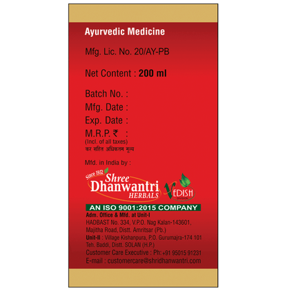 SDH Naturals Khadirarishta Syrup