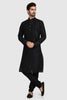 Raivat Ethnic Art Silk Kurta Pajama In Black Colour - Distacart