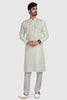 Raivat Ethnic Art Silk Kurta Pajama In Cream Colour - Distacart