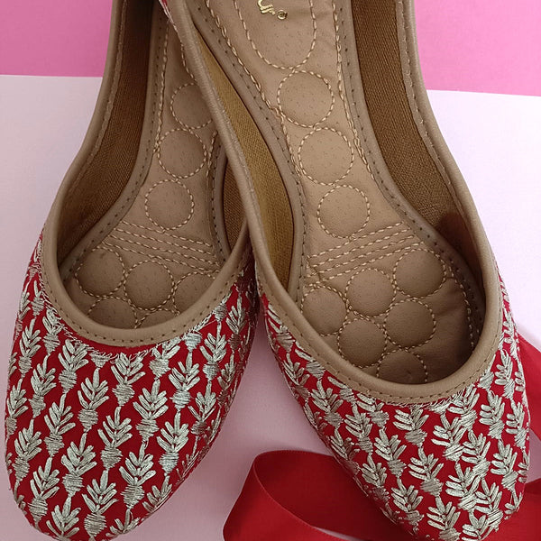 Desi Colour Women Indian Ethnic Footwear-Ruby by DC - Distacart