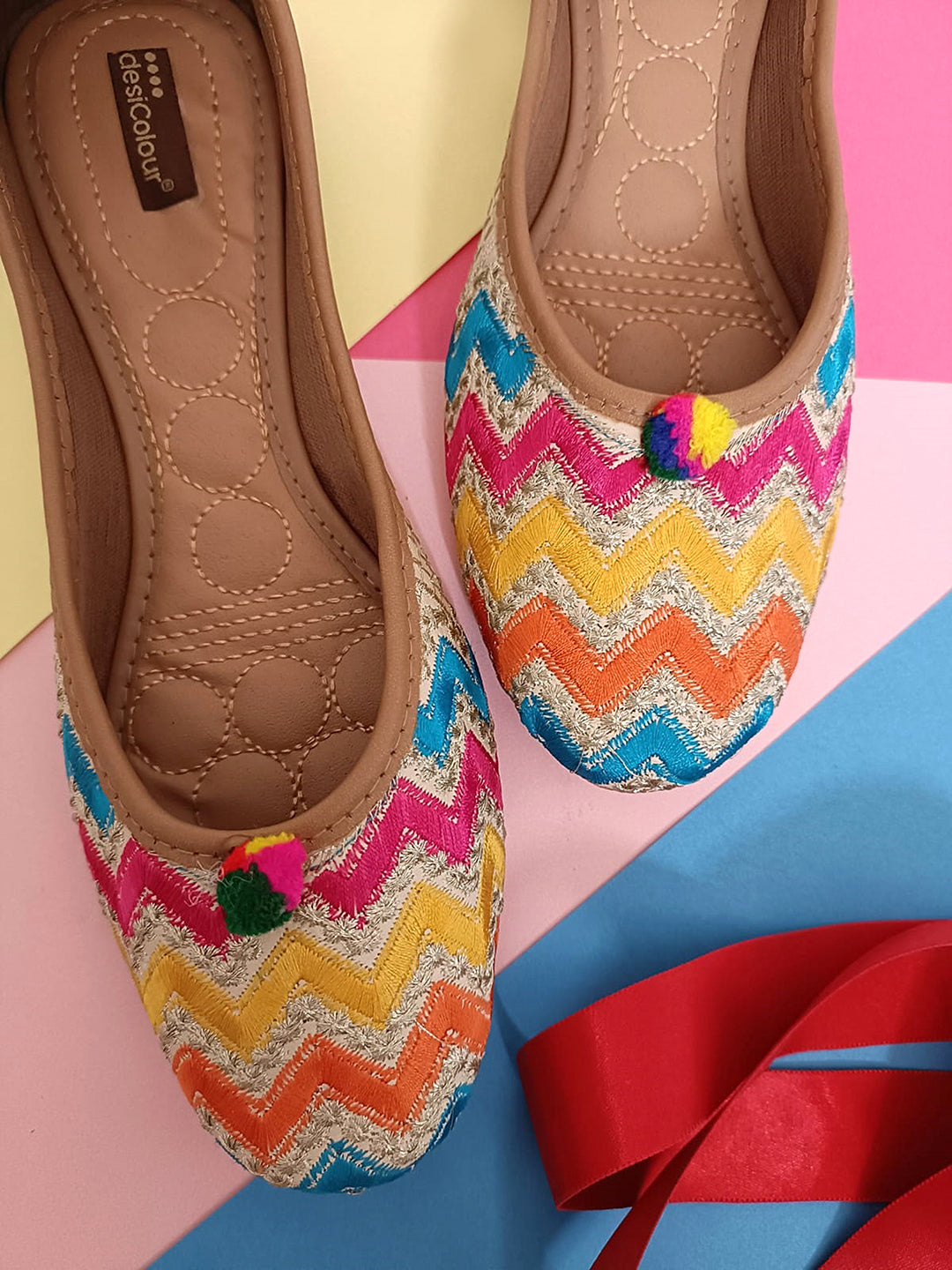 Desi Colour Women Indian Ethnic Footwear-LUX by DC - Distacart