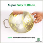 Thumbnail for The Indus Valley TurboCuk Tri-ply Stainless Steel Cookware Set: 3L Kadai with Lid + 1.4L Fry Pan, Premium Quality, 3 Layer Thick Body, 100% Toxin-free, Non-stick, Induction & Gas