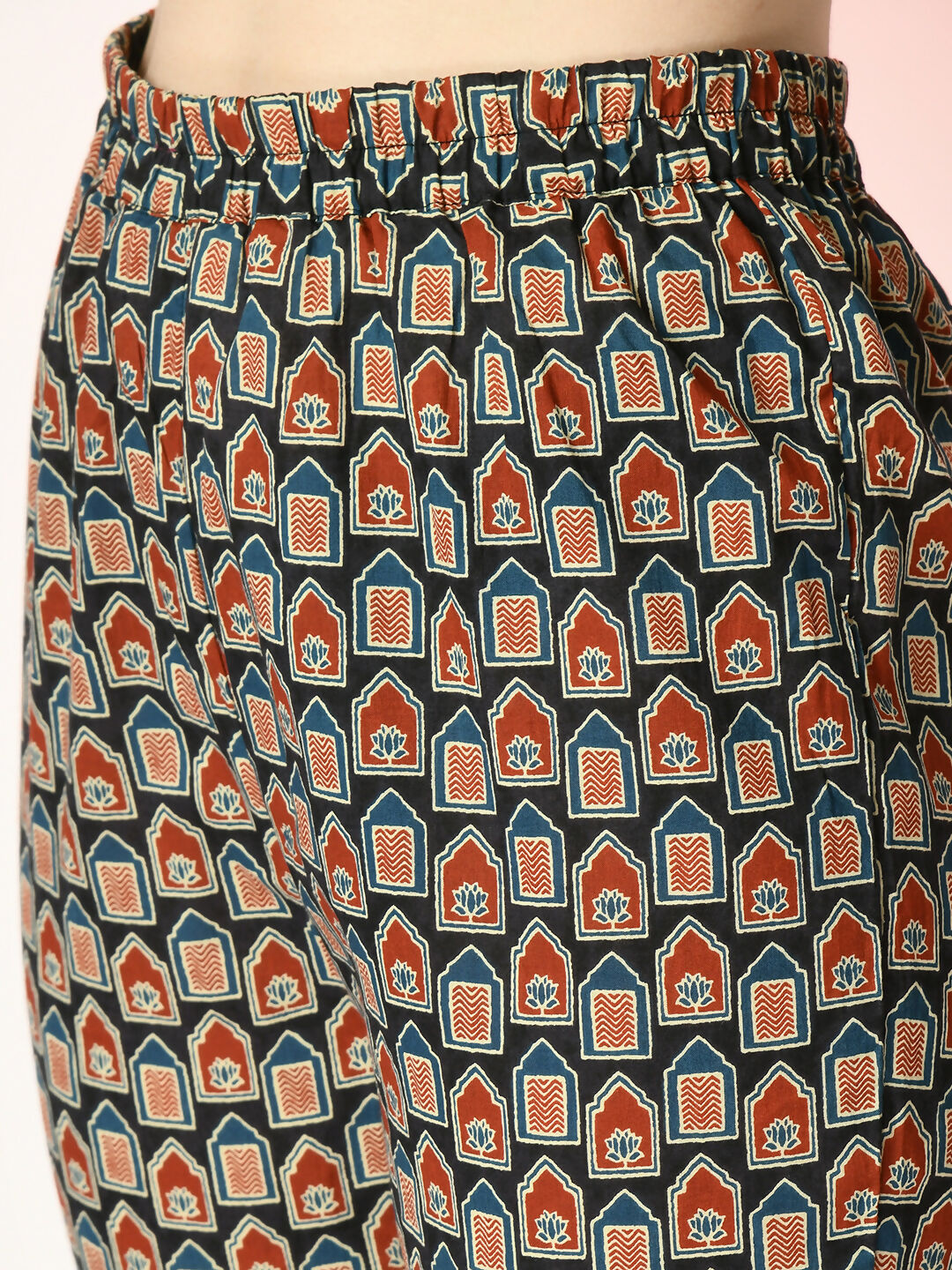 Myshka Women's Multi Printed Kurta With Trousers - Distacart