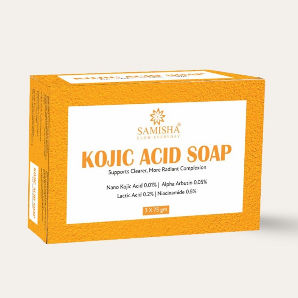 Samisha 1% Kojic Acid Soap With Alpha Arbutin For Pigmentation & Sun Damage - Distacart
