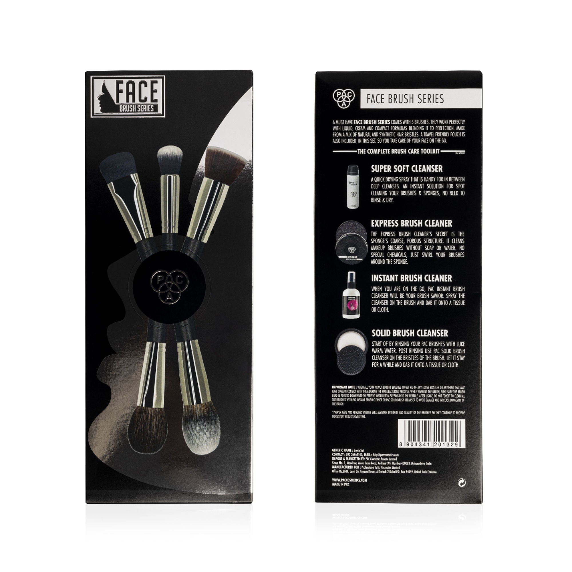 PAC Studio Face Series Brush Set (5 Brushes) - Distacart