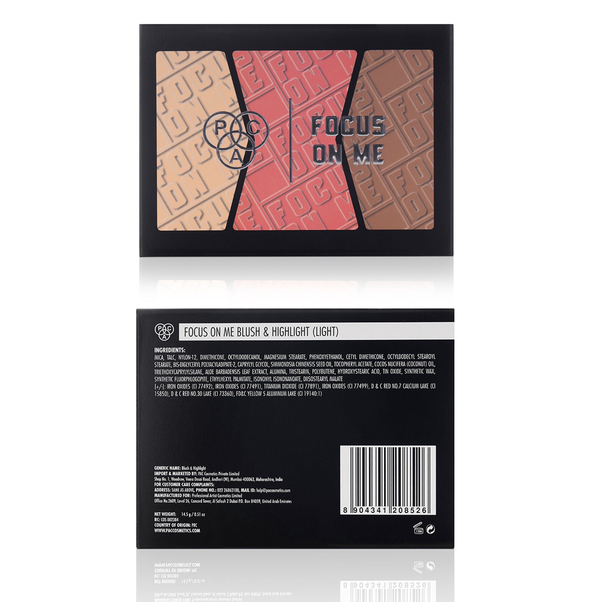 PAC Studio Focus On Me Blush & Highlighter - Light - Distacart