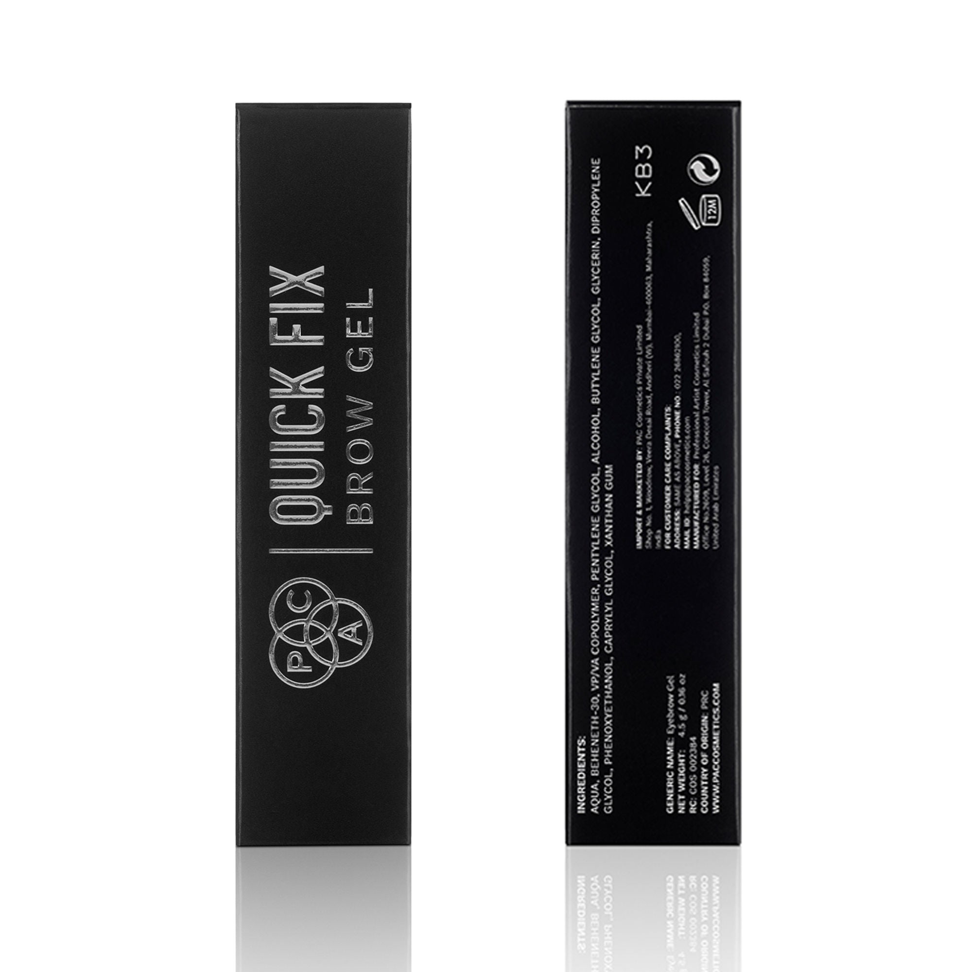 PAC Studio Quick Fix Brow Gel - Fast Drying, Non Sticky Clear Eyebrow Gel, Strong-Hold & Waterproof - Distacart