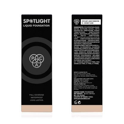 PAC Studio Spotlight Liquid Foundation - 01 Coconut Cloud - Distacart