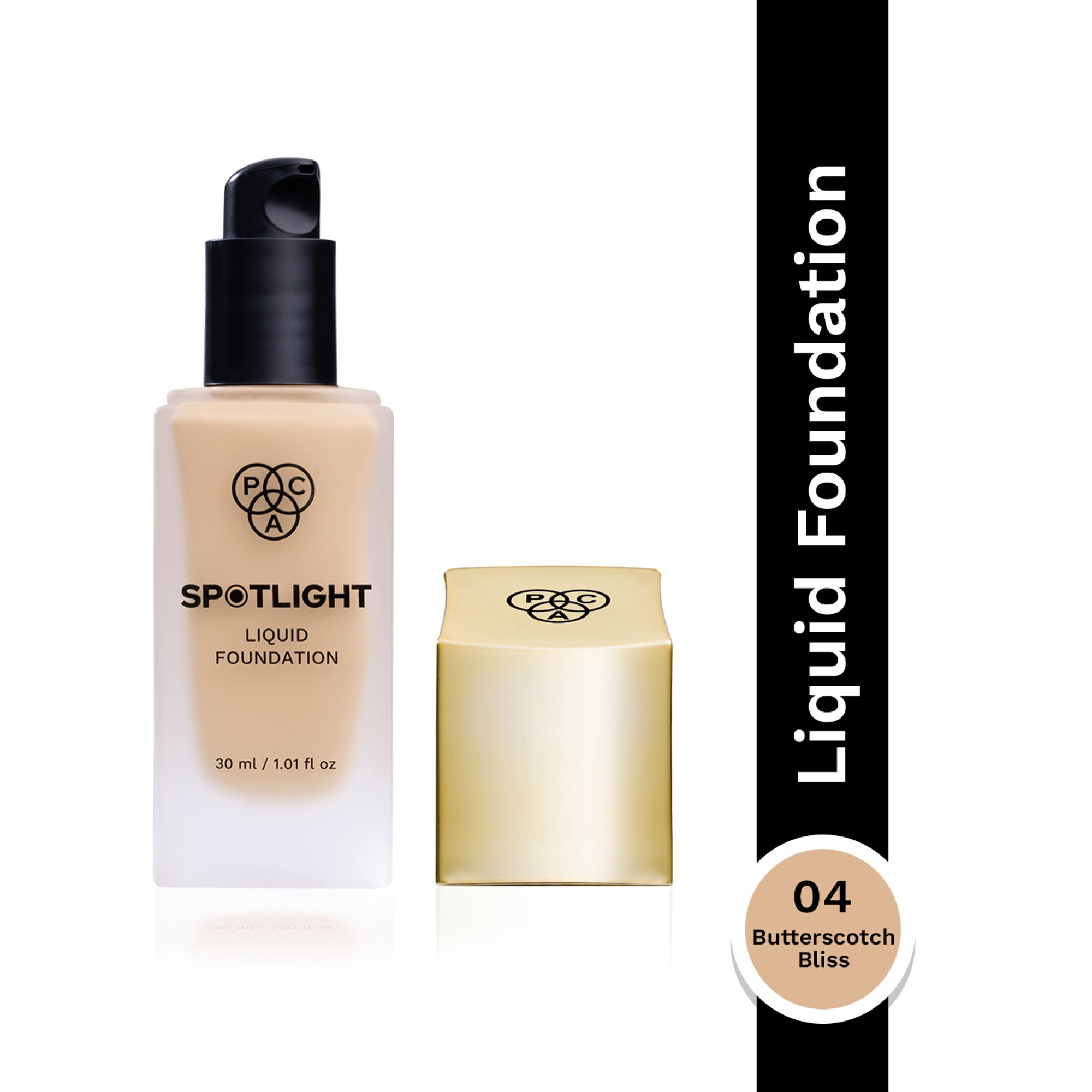 PAC Spotlight Liquid Foundation - 04 Butterscotch Bliss