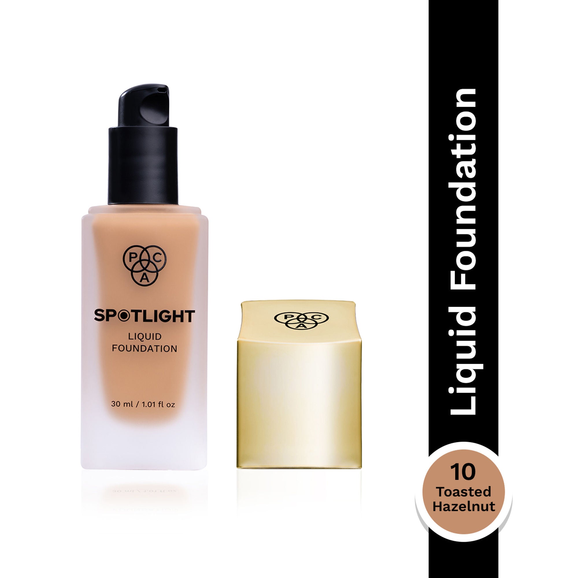 PAC Spotlight Liquid Foundation - 10 Toasted Hazelnut