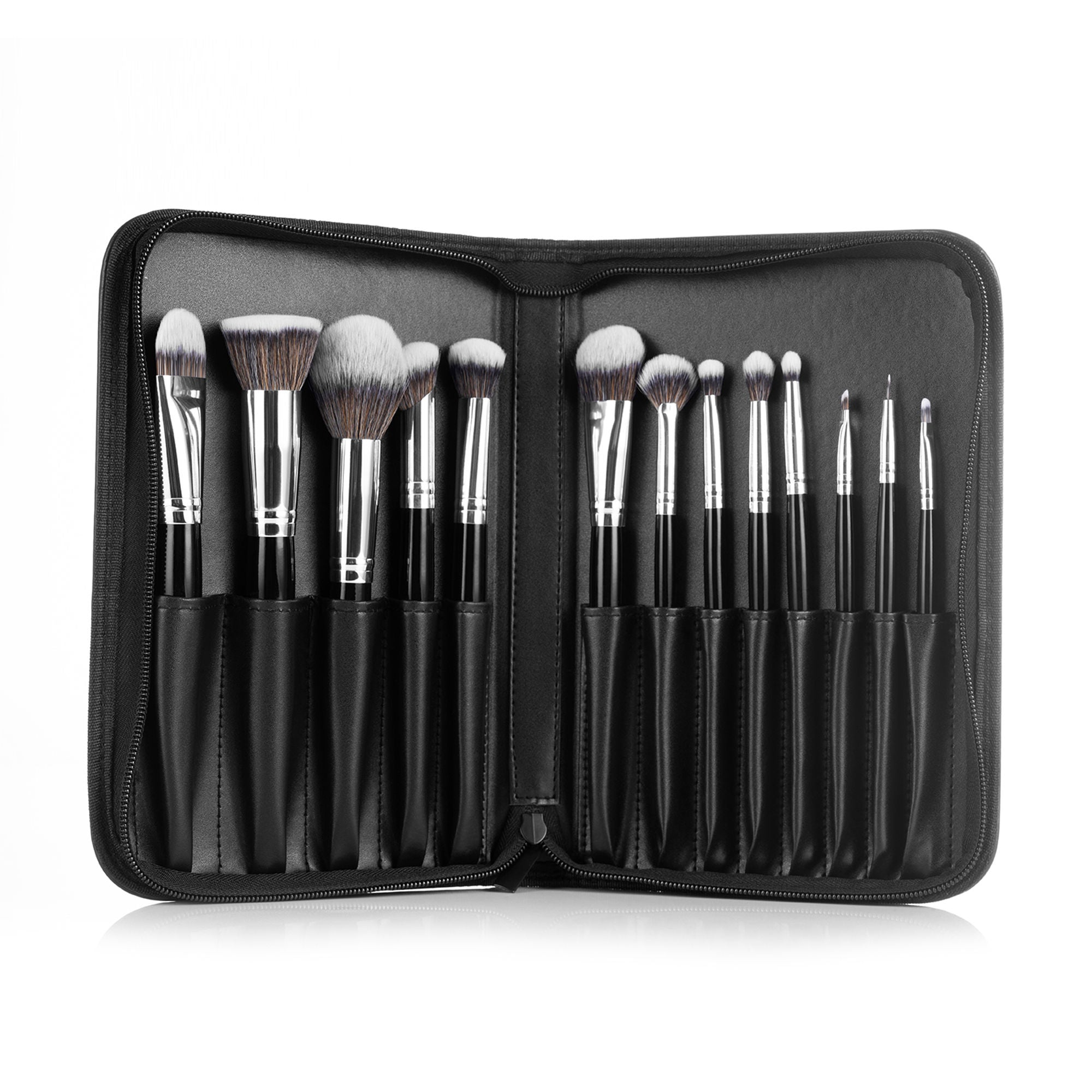 PAC Studio Synthetic Series - Cruelty Free Soft Synthetic Fibres, Brush Organizer, Seamless Application - Distacart