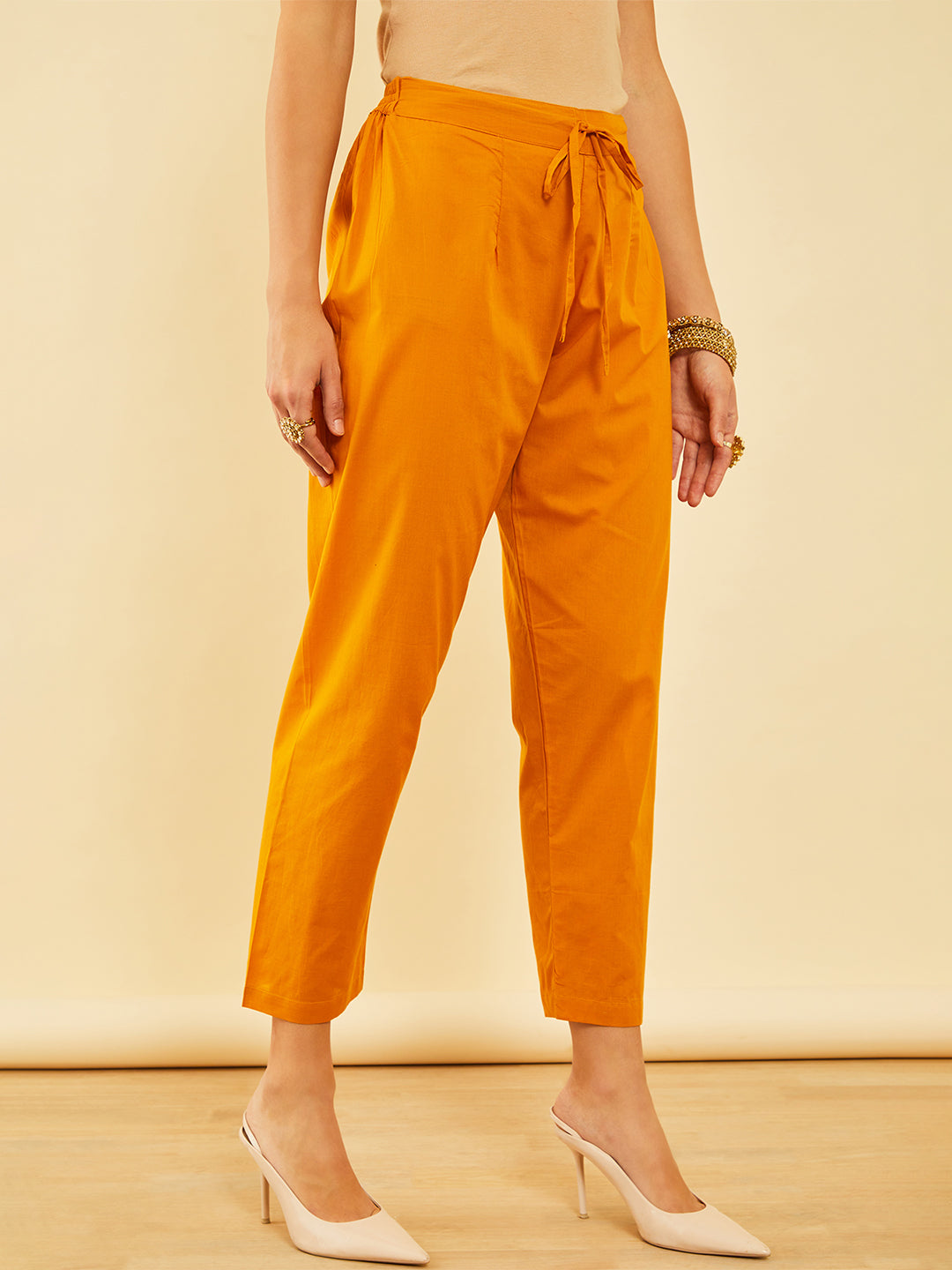 Soch Floral Embroidered Regular Sequinned Chanderi Silk Kurta with Trousers & With Dupatta - Distacart