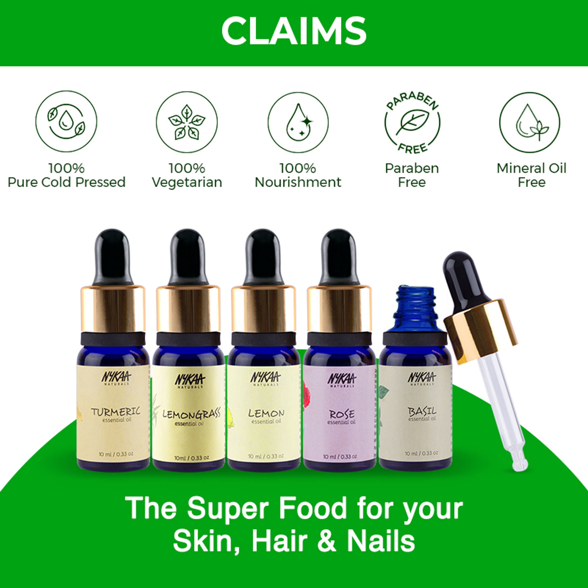 Nykaa Naturals Tea Tree Essential Oil For Acne & Hair Fall Control Solution - 100% Natural - Distacart