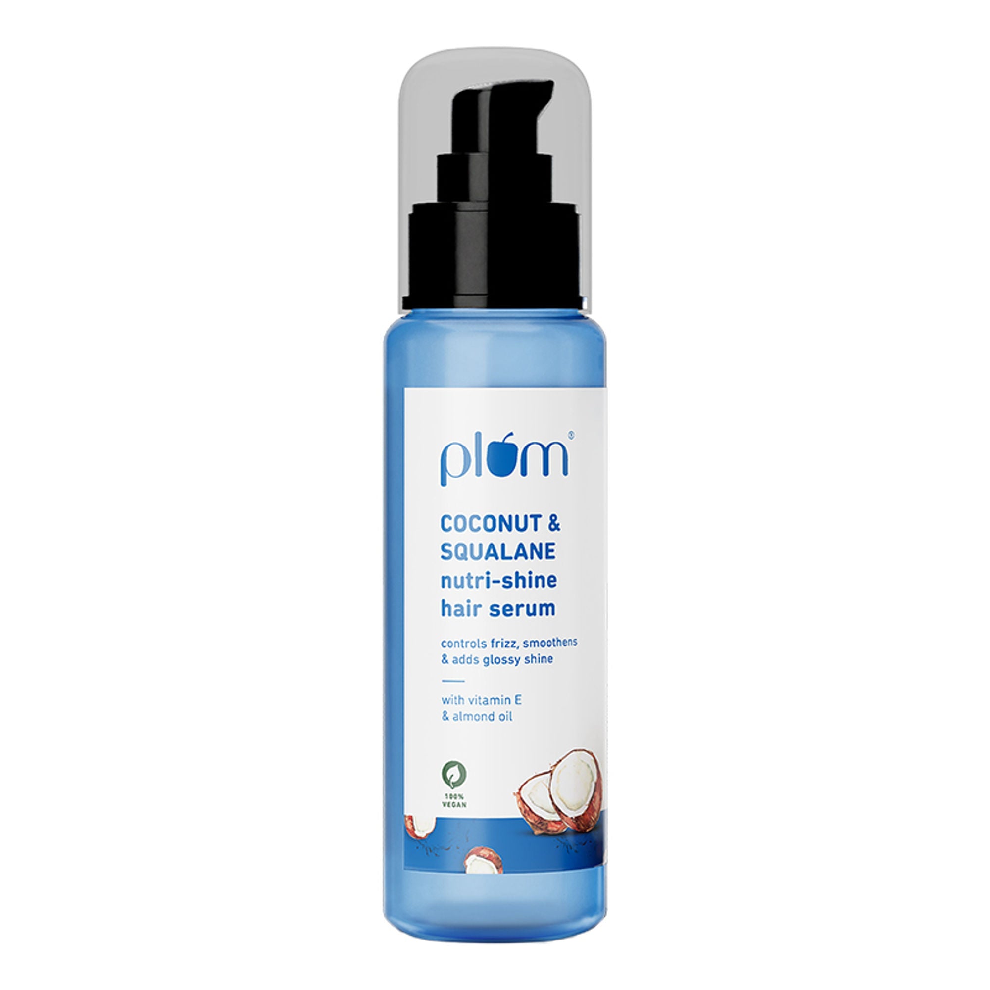 Plum Coconut & Squalane Nutri-Shine Hair Serum For Smooth- Shiny Hair - Distacart