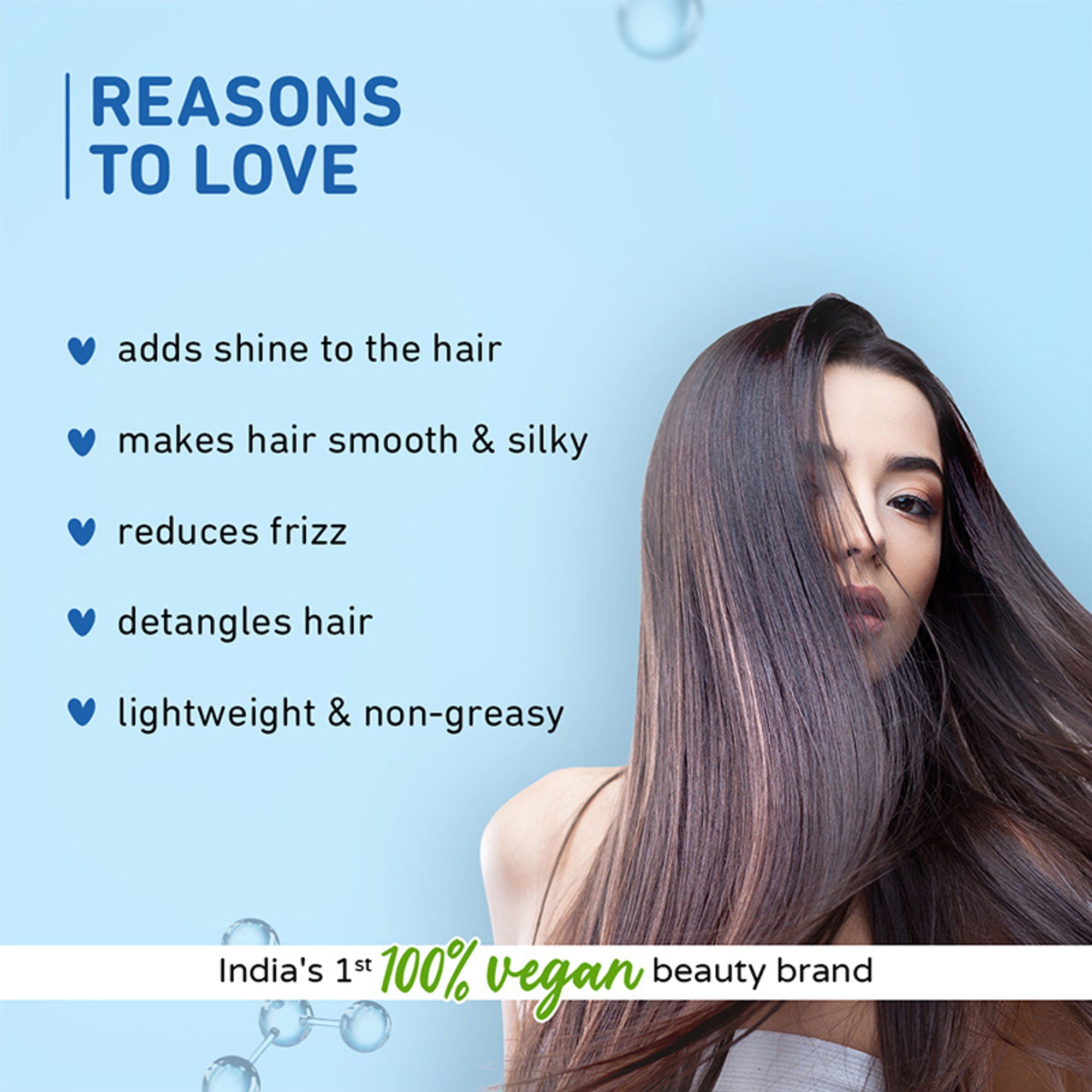 Plum Coconut & Squalane Nutri-Shine Hair Serum For Smooth- Shiny Hair - Distacart