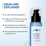 Thumbnail for Plum Coconut & Squalane Nutri-Shine Hair Serum For Smooth- Shiny Hair - Distacart