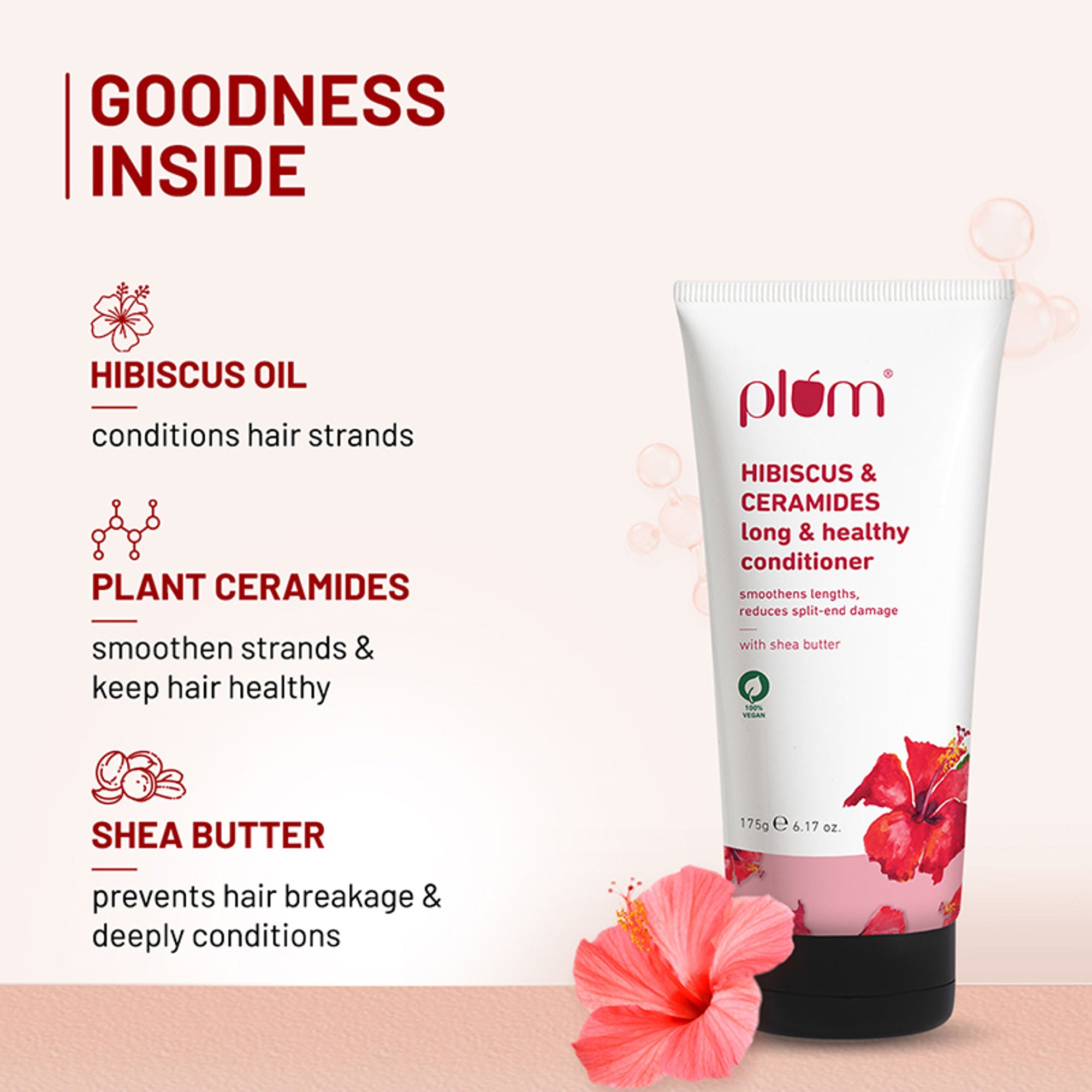 Plum Hibiscus & Ceramides Conditioner For Healthy- Long Hair - Distacart