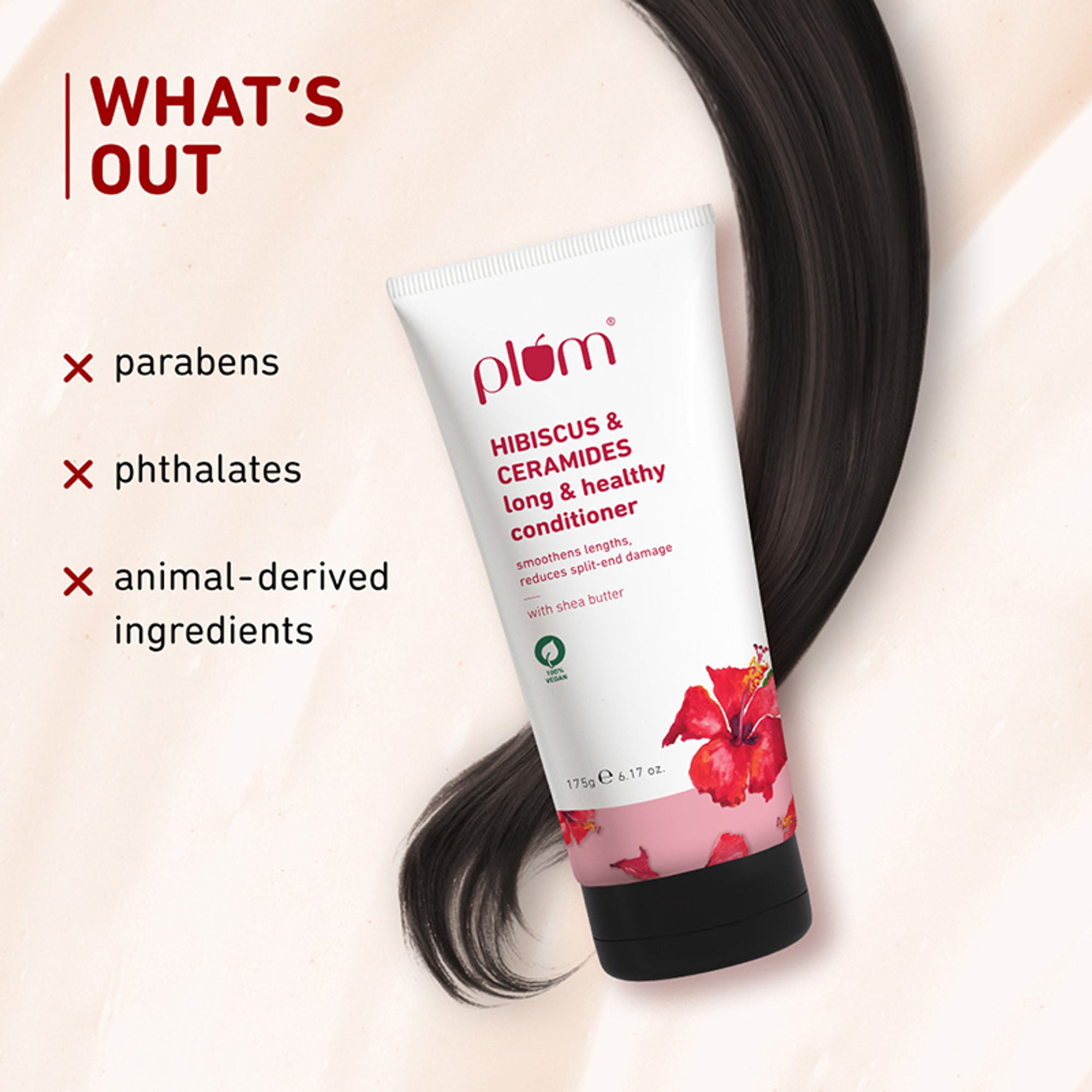 Plum Hibiscus & Ceramides Conditioner For Healthy- Long Hair - Distacart