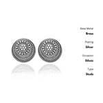 Thumbnail for New Stylish Oxidized Gold-Polished Gold Studs Earrings for Womens by House of Ree - Distacart