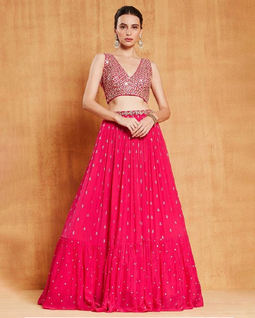 Lehenga Mart Glamorous Designer Lehenga Choli for Bridal and Bridesmaids Wedding Wear Choli - Distacart