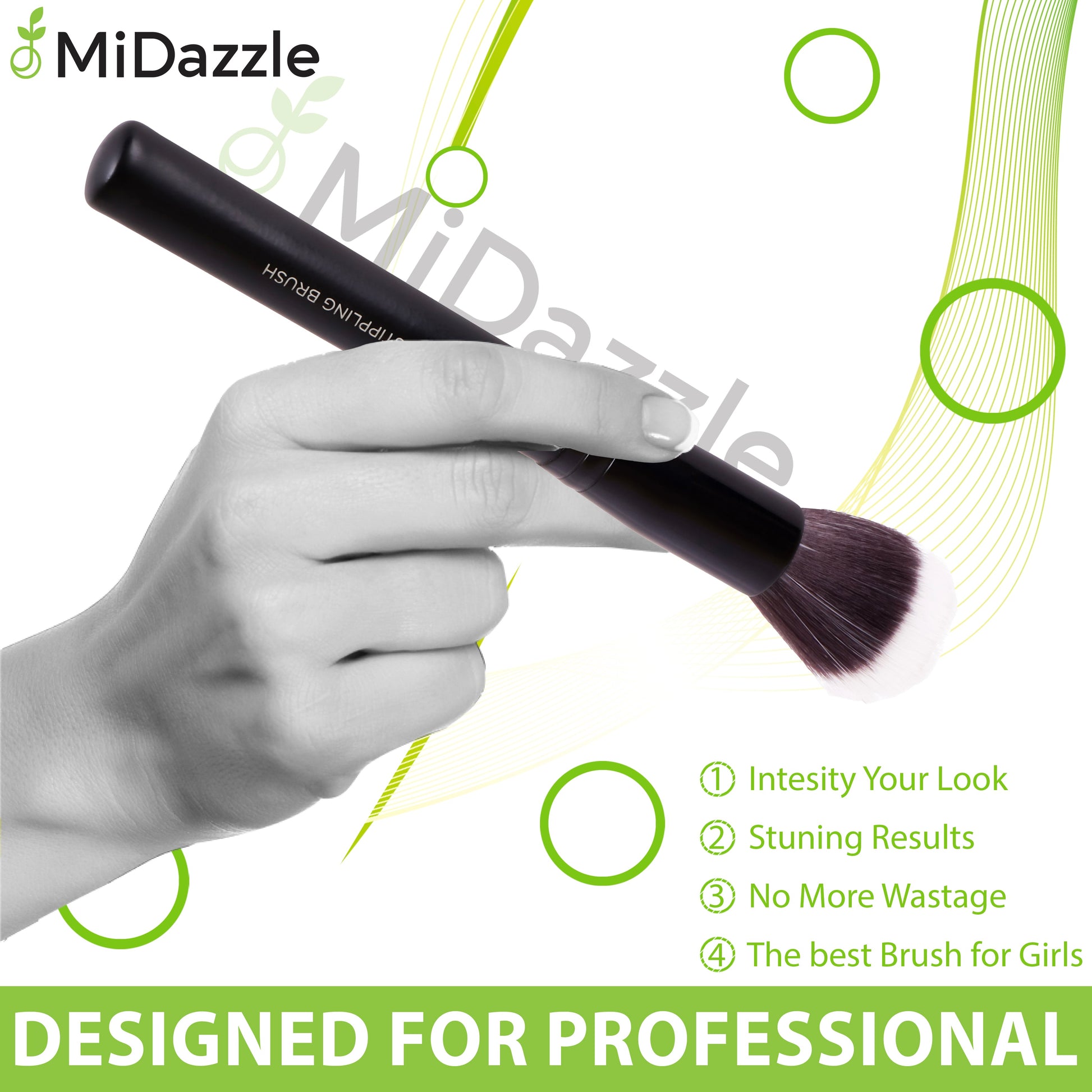 MiDazzle Stippling Brush MIMB1319 - Distacart