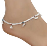 Thumbnail for AanyaCentric Silver Plated Traditional Anklets Payal - Classic and Stylish for Women and Girls - Distacart