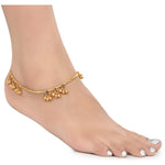 Thumbnail for AanyaCentric Gold Plated Traditional Anklets Payal - Classic and Stylish for Women and Girls - Distacart