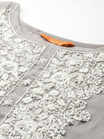 Thumbnail for Indo Era Ethnic Motifs Embroidered Thread Work Kurta with Trousers