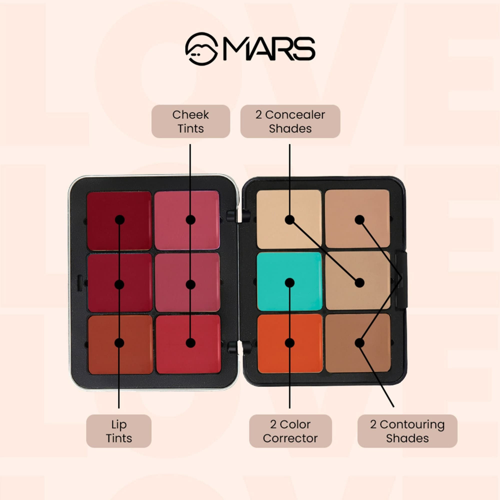 MARS Cosmetics Cover Rangers Concealer Palette - 4